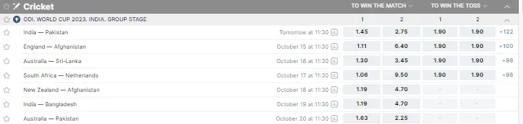 cricket bet india